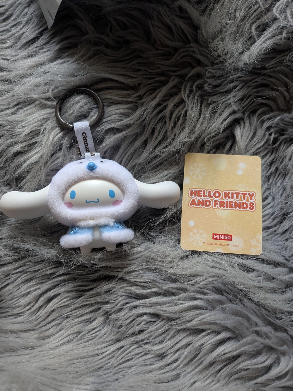 Hello Kitty And Friends Little Cape Face Changing Keychain - Cinnamoroll